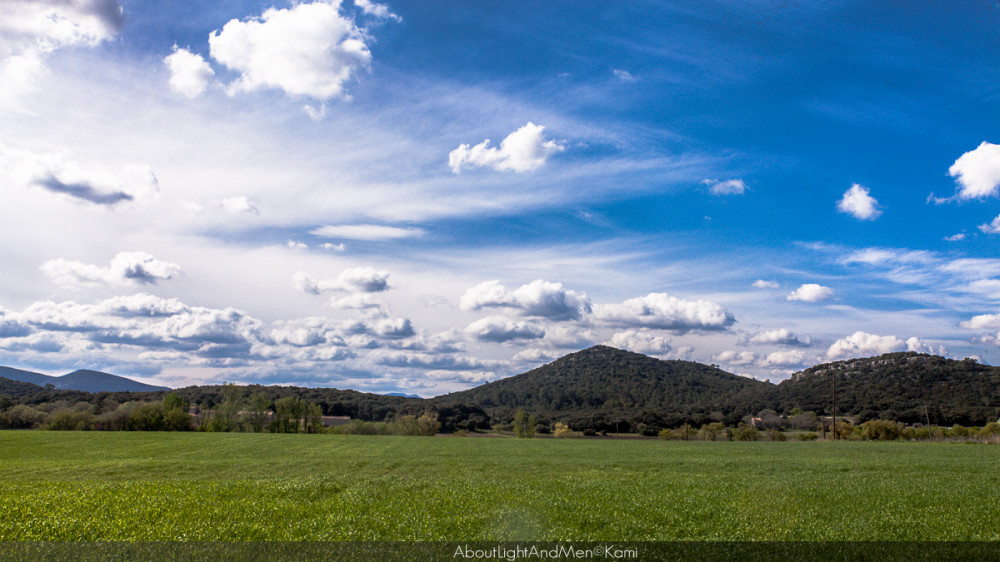 Paysage autour du Mas de Roux